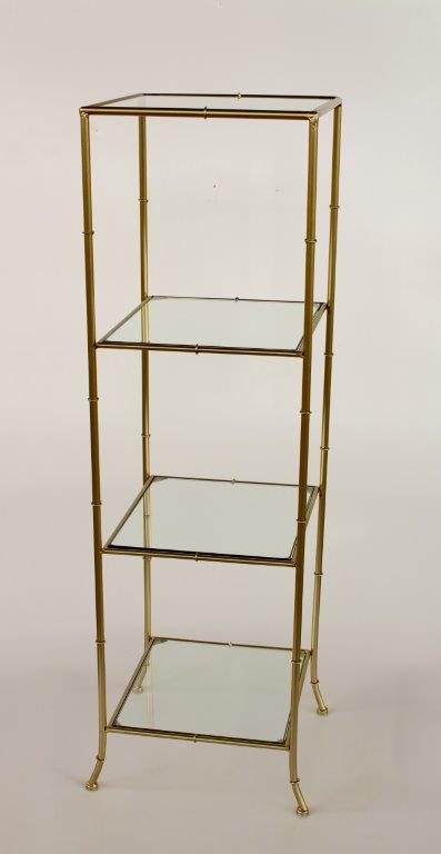 4 Tier Gold Metal Shelf